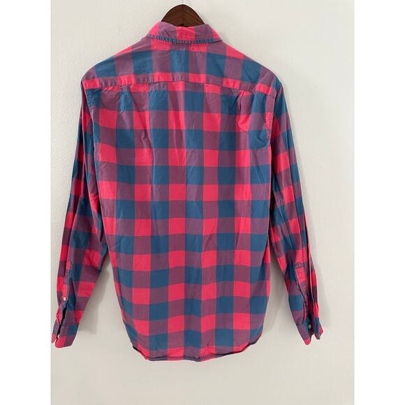 J. Crew Light Weight Tailored Plaid Shirt sz Medium - Picture 2 of 3